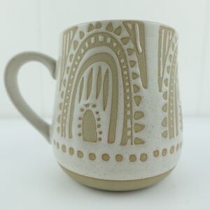 Bloomingville Stoneware Coffee Mug Cream & Beige **